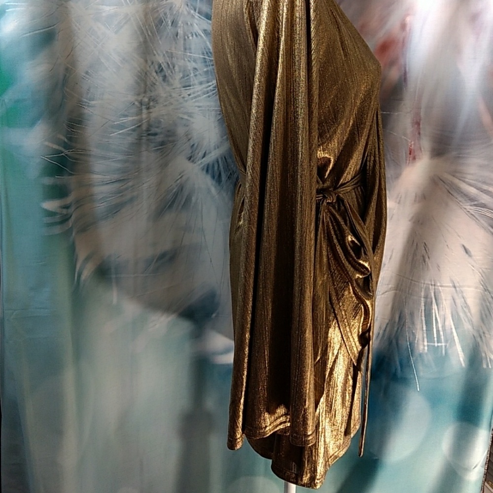 Nasty Gal Wrap Shimmer Dress - Picture 6 of 9